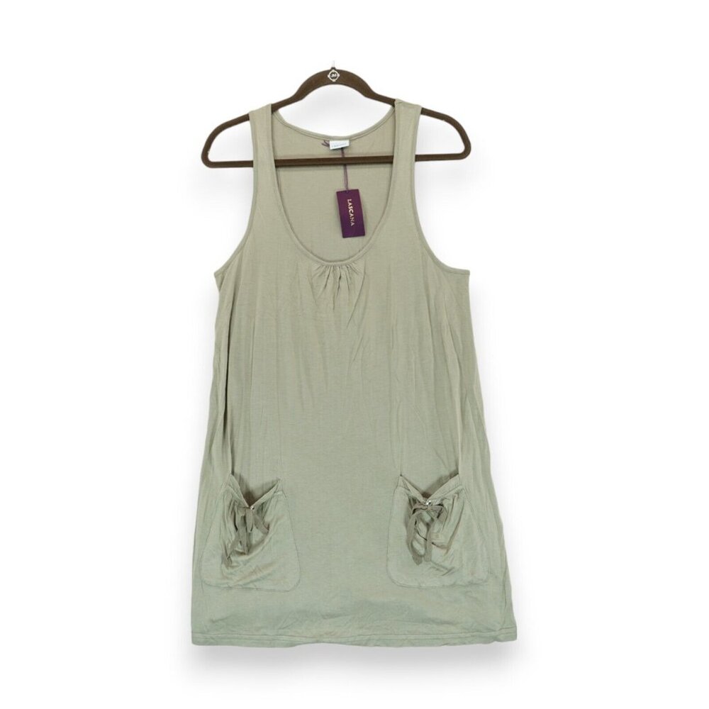 NWT Lascana Green High Neck Sleeveless Tank Dress Womens Size US 4 / EUR 36